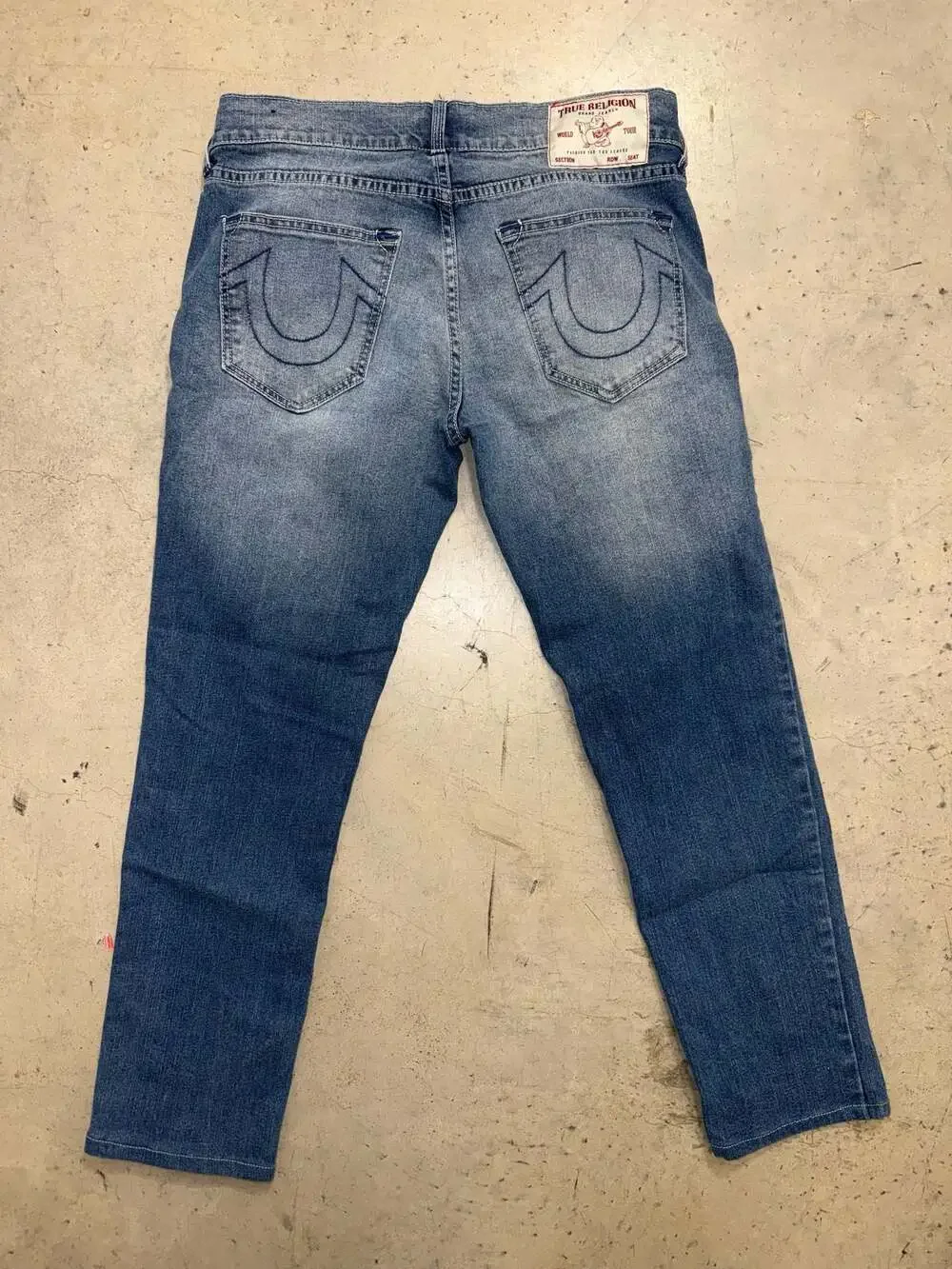 True Religion Geno Relaxed Slim Blue Denim Jeans Size 30